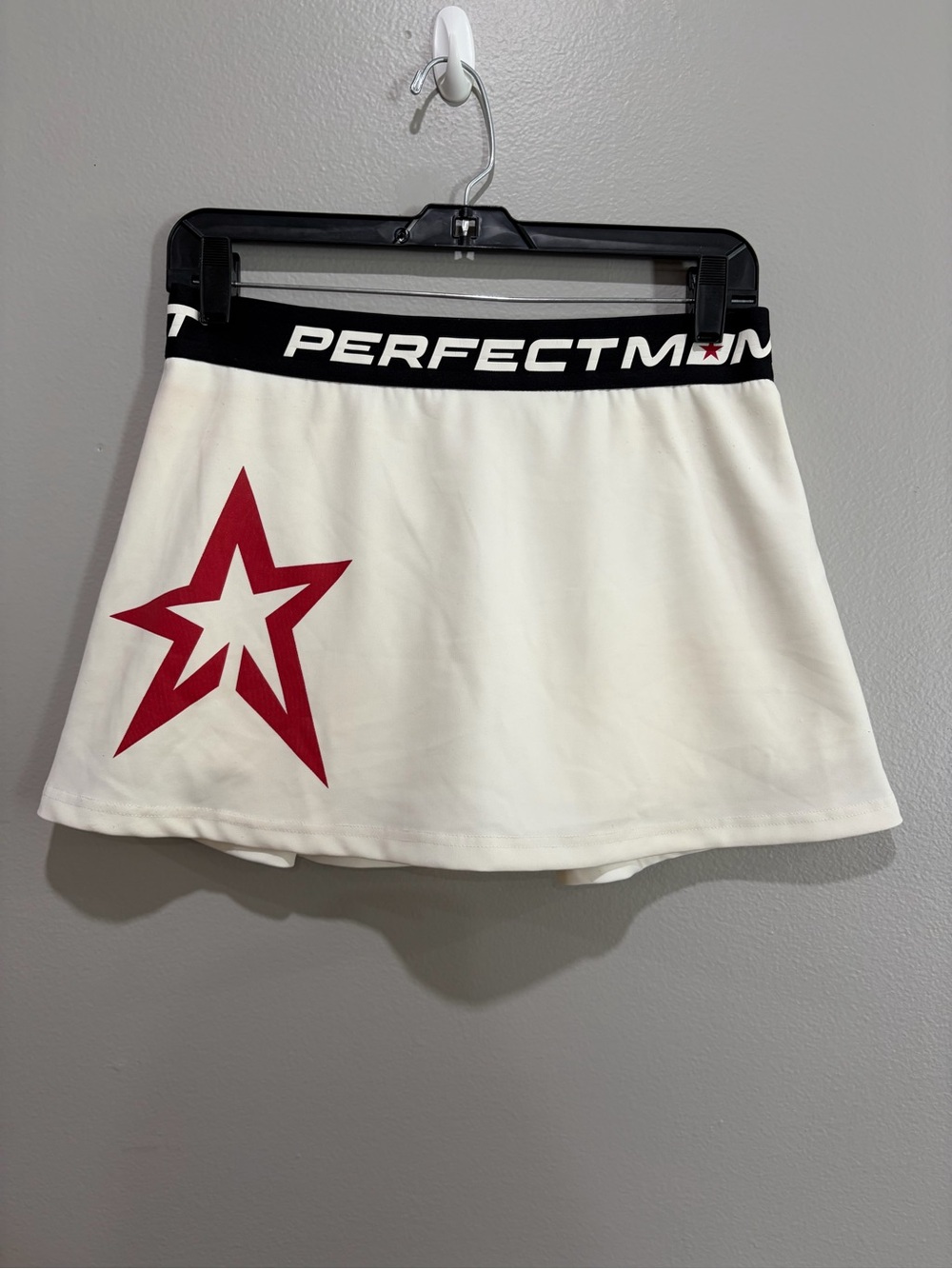 Perfect Moment White Star Athletic Tennis Skort Skirt Shorts Size M